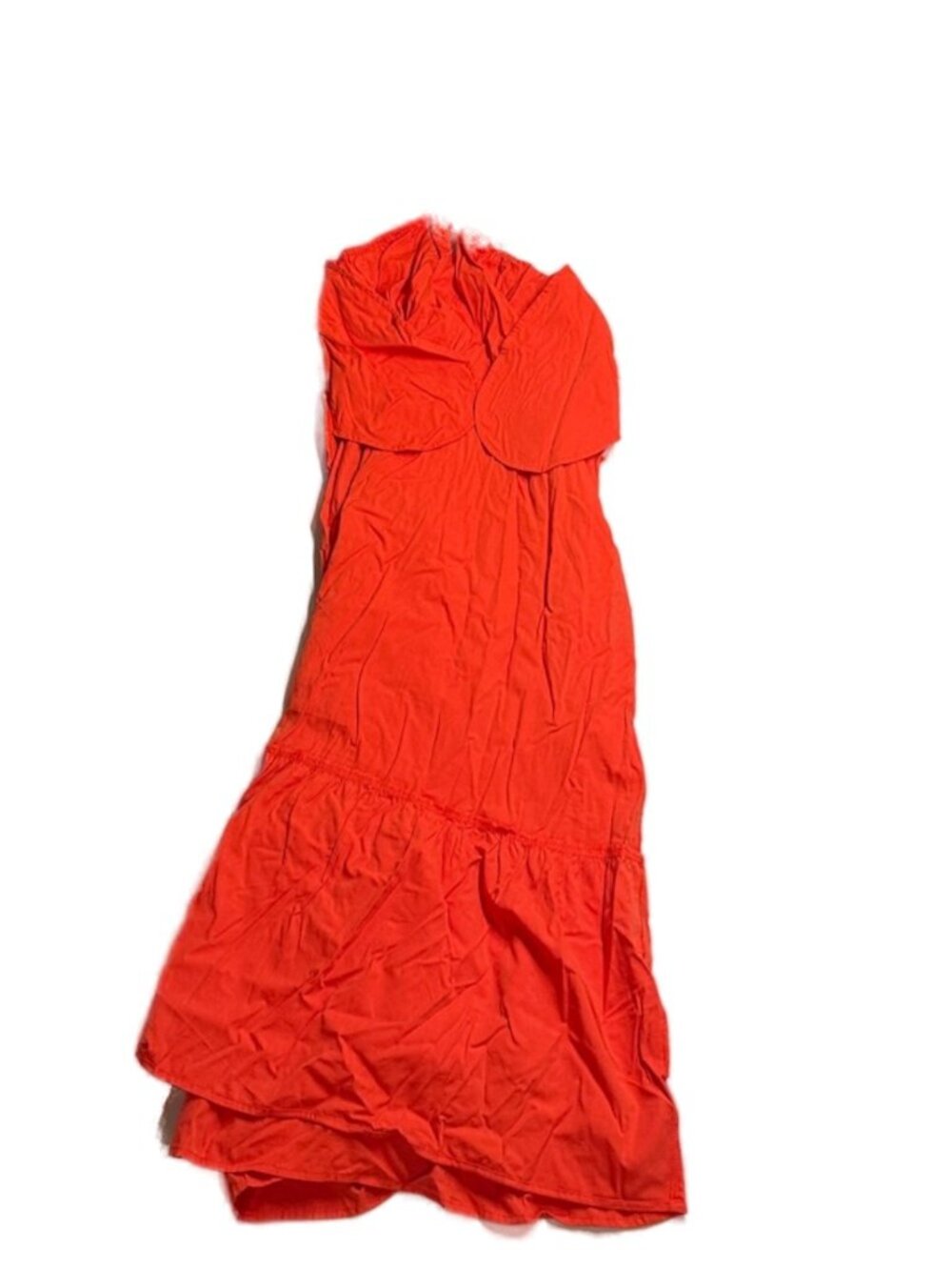 Women's Long Sleeve Cutout Maxi Dress in Bright Red